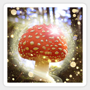 Fly Agaric Magick Mushroom Sticker